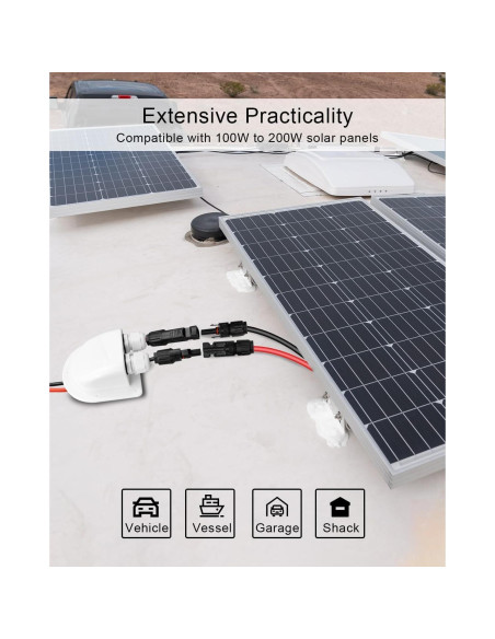 Cable de Extensión Solar Bosting 3m 10AWG IP68 para Paneles