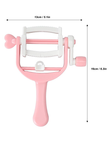 Devanador de Hilo Manual Culnflun - Hacedor de Borlas Rosa 13x16cm