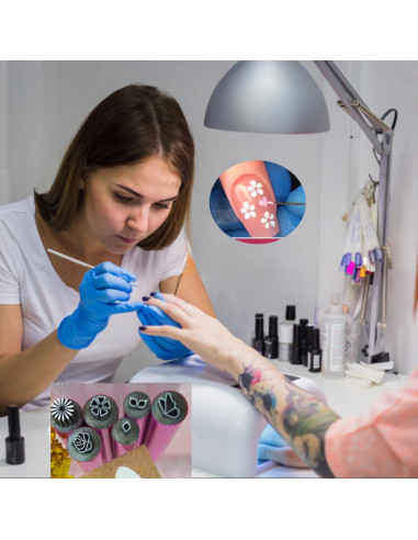 Kit de Bolígrafos para Estampado de Uñas Genérico 6PC