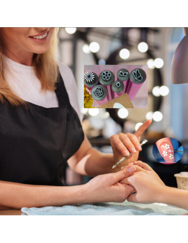 Kit de Bolígrafos para Estampado de Uñas Genérico 6PC