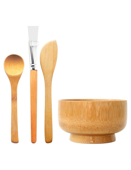 Set de Tazón de Máscara con Cuchara y Pincel Lasenersm