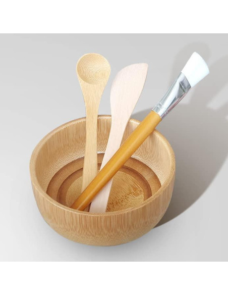 Set de Tazón de Máscara con Cuchara y Pincel Lasenersm