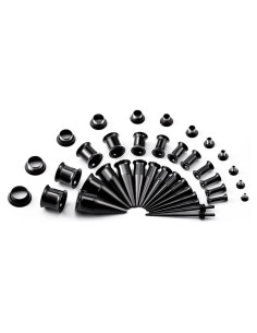 Kit de Estiramiento de Orejas TBOSEN 36PCS Acero Inoxidable 14G-00G