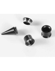 Kit de Estiramiento de Orejas TBOSEN 36PCS Acero Inoxidable 14G-00G 2