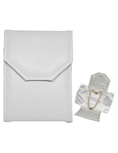 Funda de Joyería Novel Box Pequeña 17.78x12.7 cm Blanca