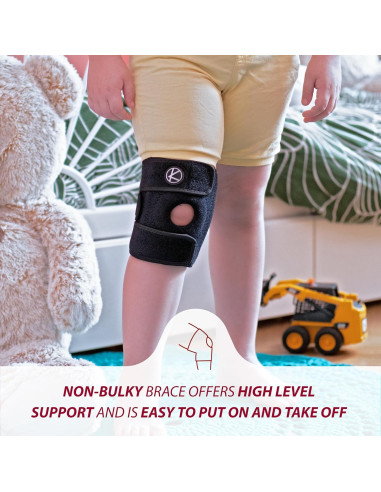 Férula de Rodilla KARM para Niños - Soporte Ajustable Negro