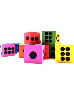 Dados de espuma EVA coloridos para niños - 24 piezas educativos 2