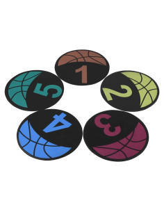 10 PCS Marcadores de Piso Baloncesto CDOKY Antideslizantes 22.86 cm