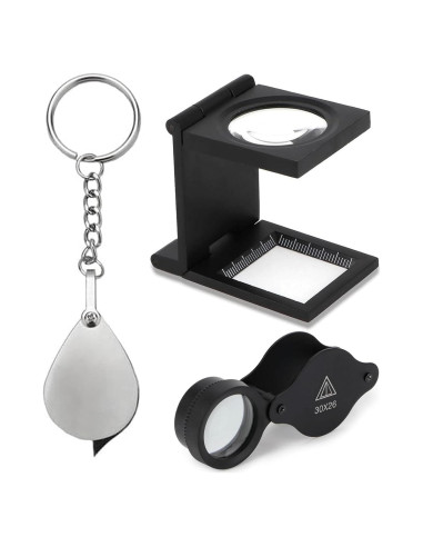 Lupas de Aumento Rongon - Paquete de 3, 10X y 30X