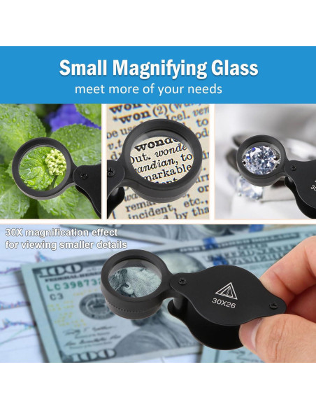 Lupas de Aumento Rongon - Paquete de 3, 10X y 30X