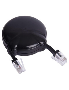 Gestor de Cables Retráctil Softalk Negro 2.44m para Oficina