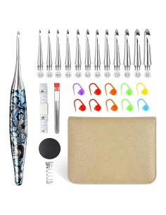 Juego de Ganchillos Intercambiables Mbeliever 3mm-10mm Ergonómico