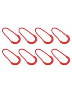 Tiradores de Cremallera uxcell 8Pcs Rojo 63.5mm Reemplazo