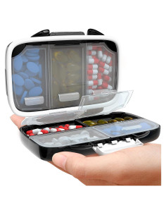 Organizador de Pastillas PILLSTEER 7 Días Portátil a Prueba de Humedad