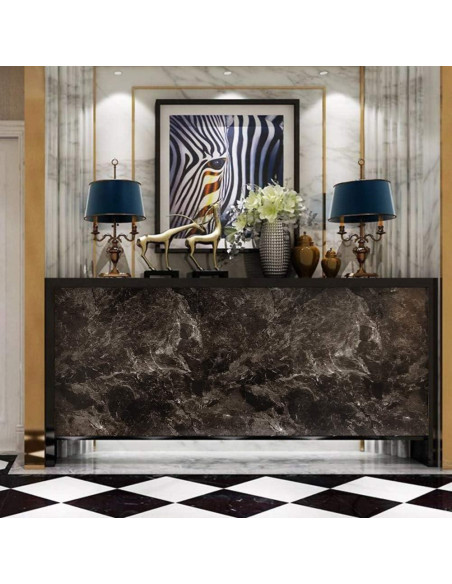 Papel Contacto Impermeable Livelynine Mármol Oscuro 40cm x 200cm Papel Contacto Impermeable Livelynine Mármol Oscuro 40cm x 200cm