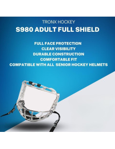 Escudo Facial Completo TronX S980 para Hockey Adultos Mayores 2
