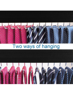 Perchero de Corbatas Giratorio SUNTRADE Negro 20 Ganchos 2