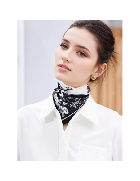 Pañuelo de Seda de Morera ANDANTINO 100% 53x53 cm - Bufanda Unisex