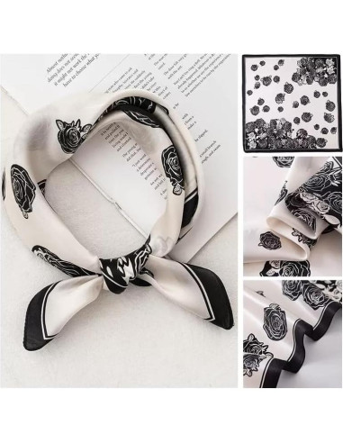 Pañuelo de Seda de Morera ANDANTINO 100% 53x53 cm - Bufanda Unisex