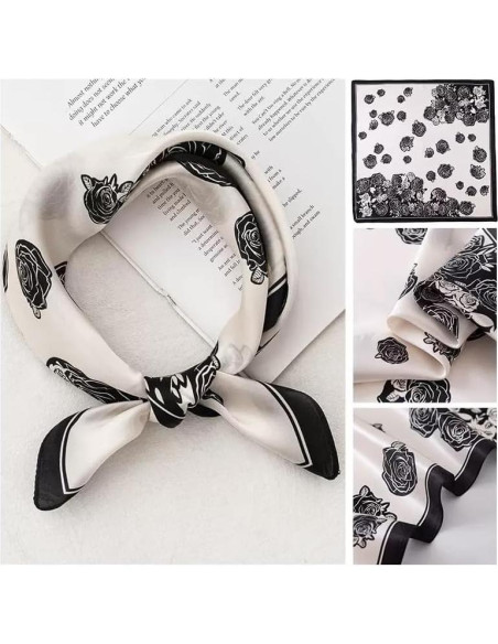 Pañuelo de Seda de Morera ANDANTINO 100% 53x53 cm - Bufanda Unisex