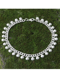 Pulsera de tobillo de plata esterlina NOVICA 26.67cm 2