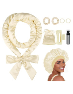 Juego de Rizado Sin Calor ZILAMPU 9 Piezas Satén 177.8 cm