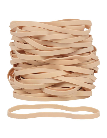 Bandas de Goma Grandes Beige AIWOQI 65 Pcs 15cm x 0.6cm