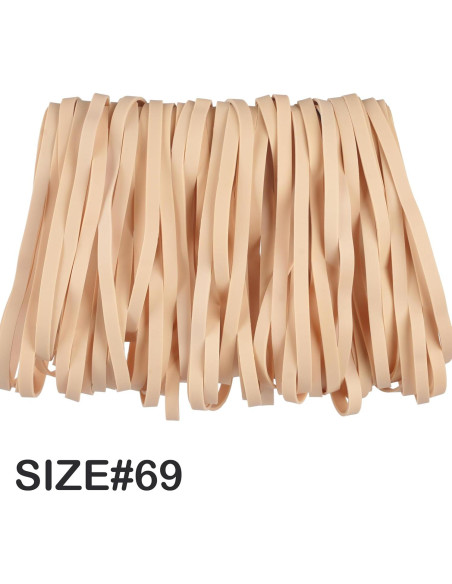 Bandas de Goma Grandes Beige AIWOQI 65 Pcs 15cm x 0.6cm