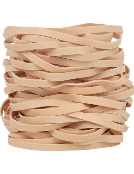 Bandas de Goma Grandes Beige AIWOQI 65 Pcs 15cm x 0.6cm