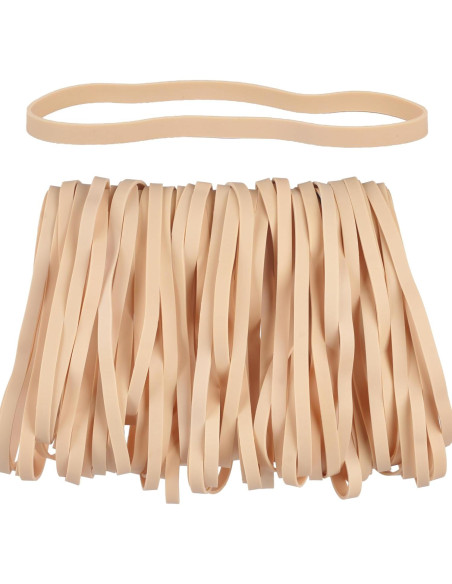 Bandas de Goma Grandes Beige AIWOQI 65 Pcs 15cm x 0.6cm