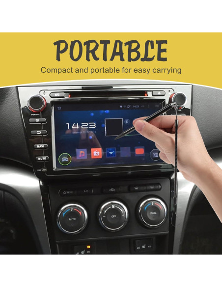 Bolígrafo Táctil HOMSFOU 3pcs Antipérdida para Pantallas