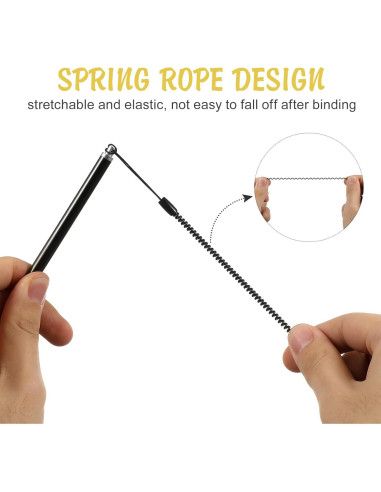 Bolígrafo Táctil HOMSFOU 3pcs Antipérdida para Pantallas