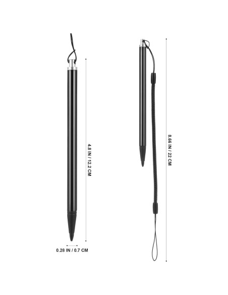 Bolígrafo Táctil HOMSFOU 3pcs Antipérdida para Pantallas