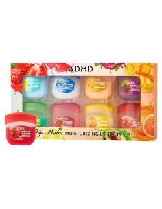 Set de 8 Mascarillas Labiales SNOWMOLLY Hidratantes Sabor Frutal