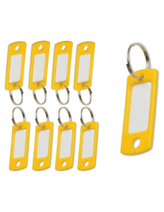 Etiquetas de Llave Plástico Lucky Line Amarillo 50 Piezas
