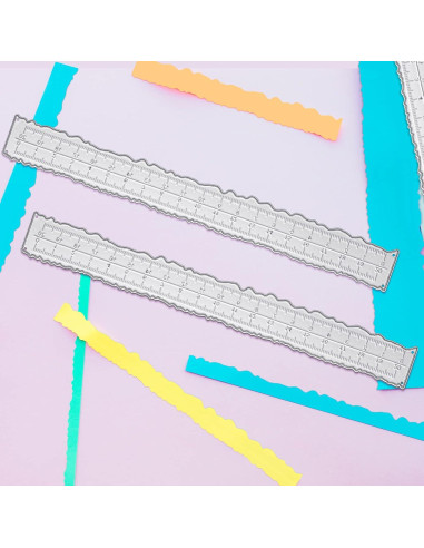 3 Reglas de Bordes Irregulares Suclain 21.34 cm para Scrapbooking