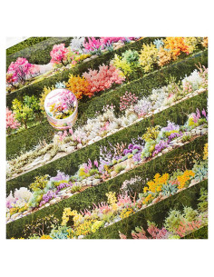 Juego de 6 Rollos de Cinta Washi Floral Qojai 5cm x 2m
