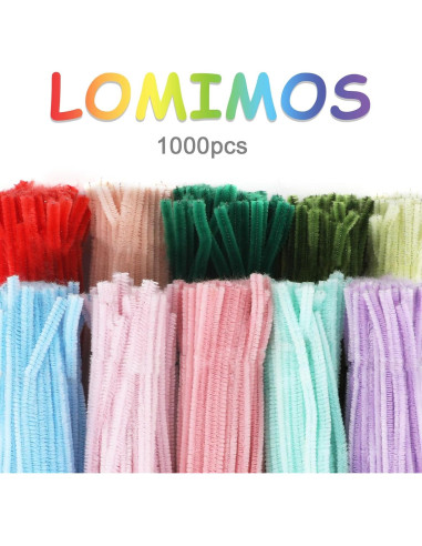 Limpiapipas Chenille Coloridos LOMIMOS 1000 Pcs 30.48 cm
