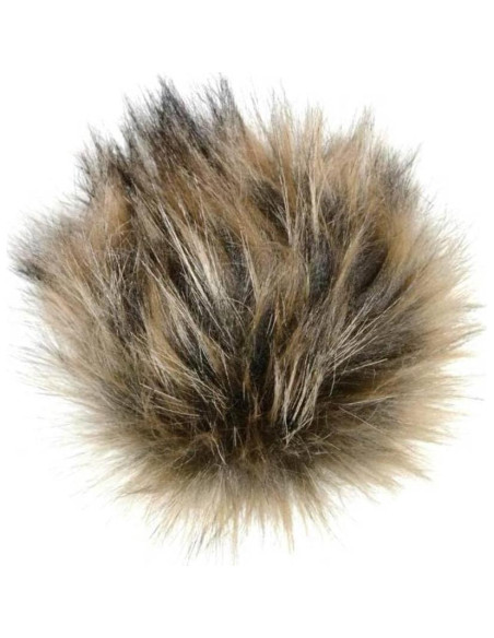 Pom Pom de Piel Sintética Knitting Fever - Color 16 Lobo Siberiano