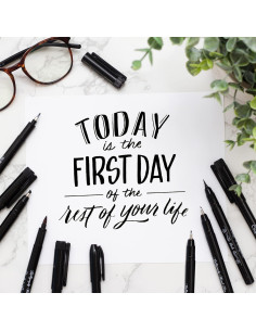 Paquete de 10 Marcadores de Pincel Craft 'n' Beyond - Tinta Negra 2