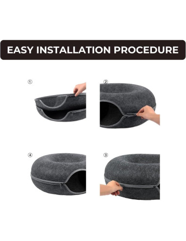 Cueva para Gatos Peekaboo Zazzy - Cama Túnel Grande 61cm