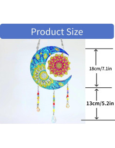 Kit de Pintura de Diamante 5D Jialeying - Colgante de Sol Arcoíris 2