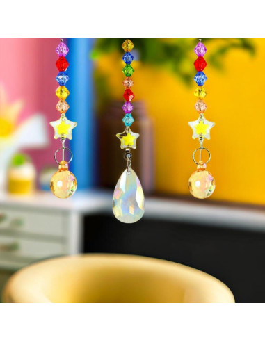 Kit de Pintura de Diamante 5D Jialeying - Colgante de Sol Arcoíris