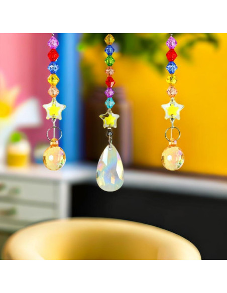 Kit de Pintura de Diamante 5D Jialeying - Colgante de Sol Arcoíris