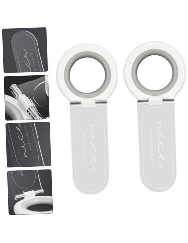 Elevador de Tapa de Inodoro QUMIIRITY - 2 Piezas, Plástico TPR