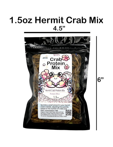 Alimento para Cangrejos Ermitaños CTWPets - Mezcla Proteínas 42g