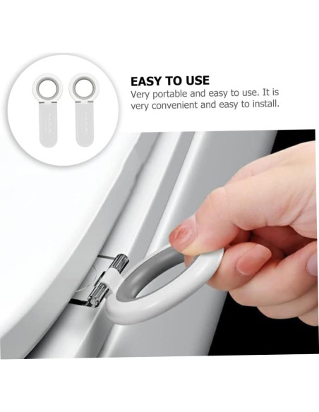 Elevador de Tapa de Inodoro QUMIIRITY - 2 Piezas, Plástico TPR