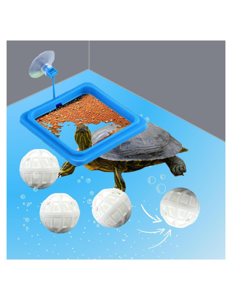 Anillo de Alimentación Cuadrado PurrrfectionPet con Bolas Nitrificantes