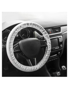 Cubiertas de Volante Desechables SCUARI 50pcs Transparentes