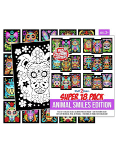 Paquete de 18 Pósters de Colorear Terciopelo Stuff2Color